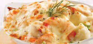 Recette Gratin De Fruits De Mer Chou Fleur Et Saumon Food Recipes Fish Recipes