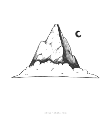 Draw a sun and some clouds above the snowy mountains. How To Draw Mountains Easy Step By Step Tutorial