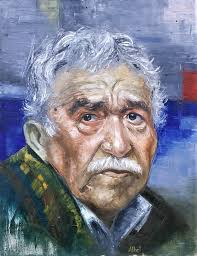 Gabriel García Márquez - The genius of papers! Painting by Alket Zeqiri |  Saatchi Art