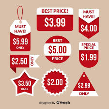 Flat Price Label Collection Paid Ad Paid Price Label Collection Flat File Free Freepik Kids Nutrition