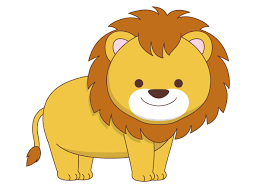 かわいいライオン（動物/その他一般・装飾）の無料イラスト | 介護アンテナ