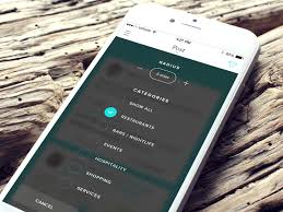 Radius And Category Selection Mobile App Design Mobile Web Design Bar Website Design