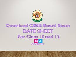 Download Cbse Board Exam Date Sheet 2018 For Class 10 And 12 Board Exam Exam Dating