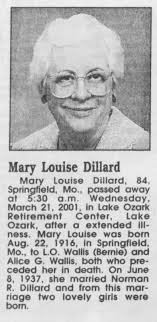 Mary Louise Wallis Dillard (1916-2001)
