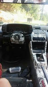 Hydrodipped Honda Prelude Interior Pieces Done In Drift Sticker Bomb With White Base Installed Jdm Style Honda Prelude Sticker Bomb Custom Car Interior