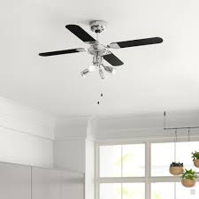 Fandeliers are ideal for smaller size installations or multiple installations in a larger area. Zipcode Design 106cm Lenora 4 Blade Ceiling Fan Reviews Wayfair Co Uk