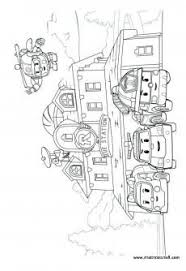 ภาพวาดระบายส robocar poli 33 การพ มพ