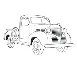 Early trucks were made of old car parts. Chevy Truck Coloring Pages Coloring Home