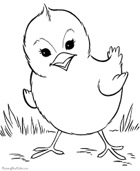 Easter duck coloring page from easter category. Cute Easter Coloring Pages 013
