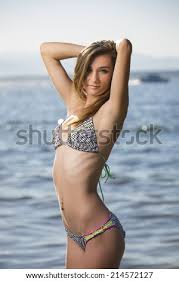 Use them in commercial designs under lifetime, perpetual & worldwide rights. Young Teen Girl In Bikini Swimwear Posing Outdoors At The Beach Stock Images Page Everypixel