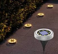 Clearance under 10 Solar Ground Lamp Outdoor Patio Garden Lamp Decoration  Villa Steps Underground Lamp Ground Plug Lamps