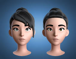 Cartoon Girl Head 3d Model Girl Cartoon Cartoon 3d Cartoon