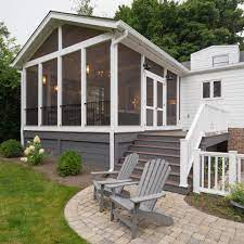This beautifully screened front porch with added screened gazebo. Porch Terminology The Porch Company