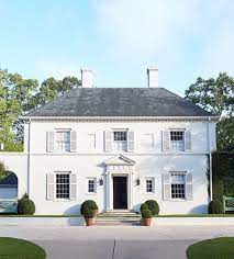 House Of The Week My Love Of Georgian Houses Continues Photos Of This House Have Been White Exterior Houses Colonial House Exteriors Brick Exterior House