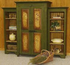Free Primitive Images To Paint On Wood Painted Primitive Entertainment Center Vintag Vintage Furniture Vintage Hand Painted Furniture Cottage Furniture