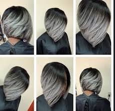 Black And Grey Ombre Hair Bob Love This Grey Bob Hair Styles Hair Highlights Perfect Hair