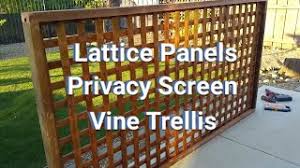 Buy lattice fence panels and get the best deals at the lowest prices on ebay! How To Make Lattice Panels Privacy Screens Vine Trellis Youtube