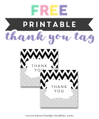 Download, and print enough copies for your guests. Free Printable Baby Shower Black White Gray Chevron Thank You Tags Instant Download Instant Download Printables