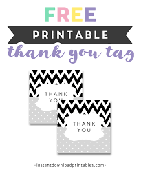There are 16 files total, and each file is set up (some with multiples to save on paper) on 8.5″ x 11″ pages for easy printing… Free Printable Baby Shower Black White Gray Chevron Thank You Tags Instant Download Instant Download Printables