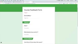 You may also use google forms to create quizzes and everything. Respond To Feedback From Students In A Course