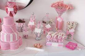 Sugarcoated Pink And White Candy Buffet Candy Buffet Wedding Pink Candy Buffet Pink Wedding Cake