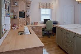 Custom Sewing Room Furniture Table With Place To Lower Sewing Machine I Like That It S Deep Sewing Room Decor Sewing Room Design Martha Stewart Sewing Room