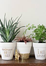 Download files and build them with your 3d printer, laser cutter, or cnc. Diy Gold Foil Lettering On Flower Pots