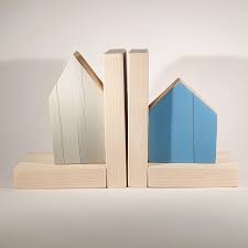 Book Ends Minimalist Decorative Objects Wooden House Decor Etsy In 2021 Selling Handmade Items Wood Gifts Wooden Bookends