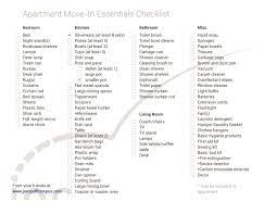 Check spelling or type a new query. First New Apartment Checklist 40 Essential Templates á… Templatelab
