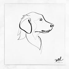 Dane Khy With One Line Dog Line Art Dog Line Drawing Dog Tattoos
