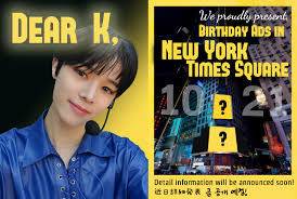 Korean idol singers' birthdays list which is grouped by month and date. I Land S K Becomes The First Kpop Trainee To Have A Birthday Ad In New York S Times Square Allkpop