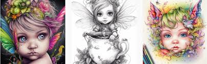 Amazon.com: Baby Fairies: An Adult Coloring Book filled with Mystical  Grayscale Possibilities: 9798390943472: Escapes, Enchanting: Books