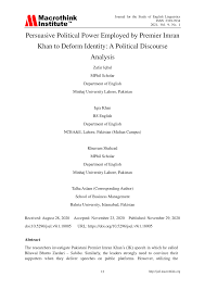 Pdf Persuasive Political Power Employed By Premier Imran Khan To Deform Identity A Political Discourse Analysis View premier league scores, results & season archives, along with other competitions involving premier league clubs, on the official website of the premier league. researchgate