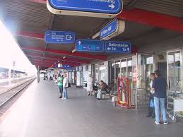 The reception hall, renovated in 2010. Hauptbahnhof St Polten Vermessung Schmid