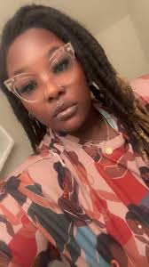 Just Cause 💅🏾 #itsme #glasses #chocolate #kisses #loveyourself  #youareenough #solid #locs #womenwithlocs #puckerup #🤤 #happytuesday  #ebony #itsokaytosmile