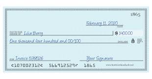 Requires purchase of a refund transfer (rt), for which a temporary bank account is required and fees apply. How To Write A Check For 1400 Dollars The Best Guide