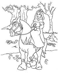 Princess Belle Riding Horse Coloring Pages Horse Coloring Pages Disney Coloring Pages Printables Horse Coloring