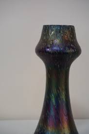 Loetz iridescent glass vase in bronze frame, unsigned, c. Loetz Art Glass Vase With Iridescent Glaze Lu913611381251 Artisan Lamp