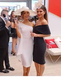 White Dress Vs Black Dress Women Fashion Derby Outfits Derby Attire Derby Dress