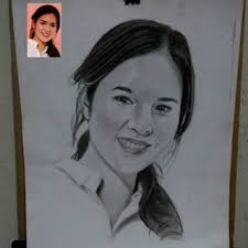 Raisya Andriana Lukisan Wajah Sketsa Wajah Sketsa