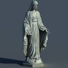 Pin By Top3dmodels On 3d Architecture Mary Statue Virgin Mary Statue Virgin Mary