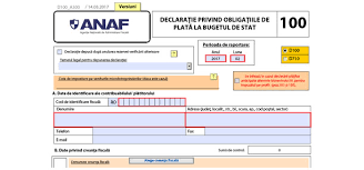 Pentru depunerea prin mijloace electronice de transmitere la distanță a. DeclaraÈ›ia 100 Versiune NouÄƒ ValabilÄƒ Cu Februarie 2017