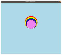How to draw a semicircle in python turtle only? Rainbow And Clouds With Python Turtle Dev Community