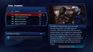 Mass Effect 3 War Assets guide: every asset that adds to your Military  Strength 