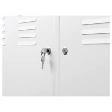Accessoires pour afora serrures 1 point 2 points à tringle coffre en stock serrure pour cylindre pe type v5 livrée sans tringles spécificités largeur serrure 2 points ferco. Ikea Ps Armoire Metallique Blanc 119x63 Cm Ikea