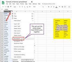 It creates a temporary column, fill the rand () formula in the new column for the entire range of cells, sorts the sheet range by this data and then remove the temporary column automatically. Google Sheets Sort A Range Teacher Tech