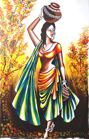 Home Bound Portrait X2f Figures Acrylic Painting World Art Community Art Painting Acrylic Indian Art Paintings Canvas Art Painting