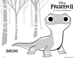 Print Disney Frozen 2 Bruni Salamander Coloring Pages In 2020 Frozen Coloring Pages Disney Coloring Pages Frozen Coloring