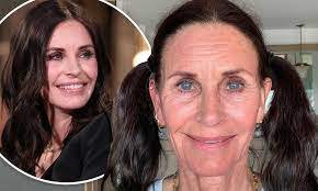 They had a great valentine's day! Courteney Cox Puts Faceapp To The Test In Hilarious New Photo Featuring Her Old Filtered Face Daily Mail Online
