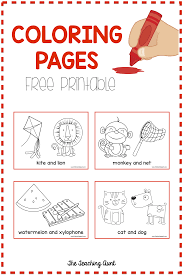 Coloring page with educational implication is a real treasure for parents: Pin On The Teaching Aunt Freebie